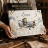 Cuadro Natalicio Bebé Niño Osito Aviador | Estores Iroa