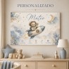Cuadro Natalicio Bebé Niño Osito Astronauta | Estores Iroa