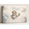 Cuadro Natalicio Bebé Niño Osito Astronauta | Estores Iroa