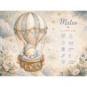 Cuadro Natalicio Bebé Niño Globo Aerostático | Estores Iroa