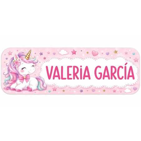 Etiquetas Personalizadas con Nombre para Colegio | Unicornio | Estores Iroa