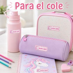 Etiquetas Personalizadas con Nombre para Colegio | Unicornio | Estores Iroa