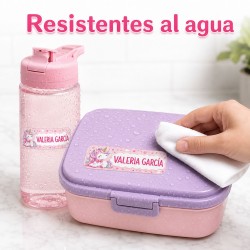 Etiquetas Personalizadas con Nombre para Colegio | Unicornio | Estores Iroa