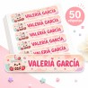 Etiquetas Personalizadas con Nombre para Colegio | Boba Kawaii