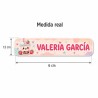 Etiquetas Personalizadas con Nombre para Colegio | Boba Kawaii