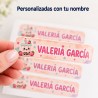 Etiquetas Personalizadas con Nombre para Colegio | Boba Kawaii
