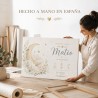 Cuadro Natalicio Personalizado Bebé Luna Botánica | Estores Iroa