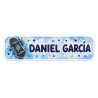 Etiquetas Personalizadas con Nombre para Colegio | Skate Azul | Estores Iroa