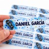 Etiquetas Personalizadas con Nombre para Colegio | Skate Azul | Estores Iroa