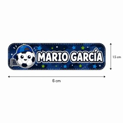 Etiquetas Personalizadas con Nombre para Niño | Fútbol