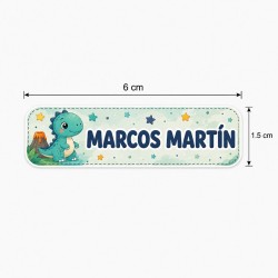 Etiquetas Personalizadas con Nombre para Niño | Dinosaurio| Estores Iroa