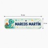 Etiquetas Personalizadas con Nombre para Niño | Dinosaurio| Estores Iroa