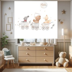 Estores Infantiles Niño Personalizados Bebe Tren 003 - Estores Iroa