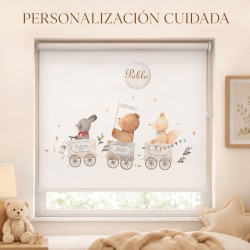 Estores Infantiles Niño Personalizados Bebe Tren 003 - Estores Iroa