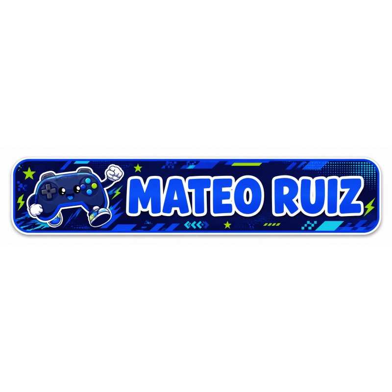 Etiquetas Personalizadas con Nombre para Niño | Gamer