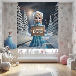  Estor infantil niña Frozen Reina Hielo. Estor Infantil personalizable Estor habitacion infantil niña. Estor enrollable infantil