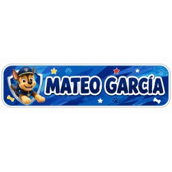 Etiquetas Personalizadas con Nombre para Niño | Patrulla Can Policíal | Estores Iroa