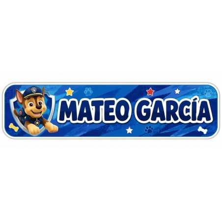 Etiquetas Personalizadas con Nombre para Niño | Patrulla Can Policíal | Estores Iroa