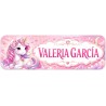 Etiquetas Personalizadas con Nombre para Colegio | Unicornio Rosa