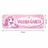 Etiquetas Personalizadas con Nombre para Colegio | Unicornio Rosa