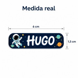 Etiquetas Personalizadas con Nombre Astronauta | Colegio | Estores Iroa