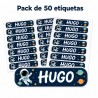 Etiquetas Personalizadas con Nombre Astronauta | Colegio | Estores Iroa