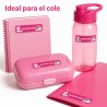 Etiquetas Personalizadas con Nombre Arcoíris Rosa | Colegio