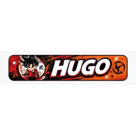 Etiquetas Goku Personalizadas con Nombre para Colegio | Pack 50 | Estores Iroa