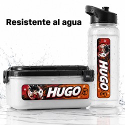 Etiquetas Goku Personalizadas con Nombre para Colegio | Pack 50 | Estores Iroa