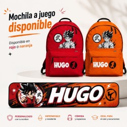 Etiquetas Goku Personalizadas con Nombre para Colegio | Pack 50 | Estores Iroa