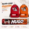Etiquetas Goku Personalizadas con Nombre para Colegio | Pack 50 | Estores Iroa