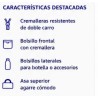 Pack Mochila Infantil Personalizada + 50 Etiquetas Escolares con Nombre – Nubes y Arcoíris