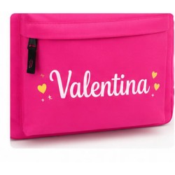 Pack Mochila Infantil Personalizada + 50 Etiquetas Escolares con Nombre – Nubes y Arcoíris