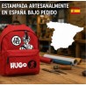 Pack Mochila Infantil Personalizada + 50 Etiquetas Escolares con Nombre – Goku Rojo o Naranja