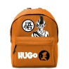 Pack Mochila Infantil Personalizada + 50 Etiquetas Escolares con Nombre – Goku Rojo o Naranja