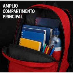 Pack Mochila Infantil Personalizada + 50 Etiquetas Escolares con Nombre – Goku Rojo o Naranja
