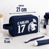 Neceser de Fútbol Madrid Personalizado con Nombre y Dorsal | Estores Iroa