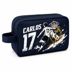 Neceser Equipo Fútbol Madrid Personalizado con nombre y número | Estores Iroa