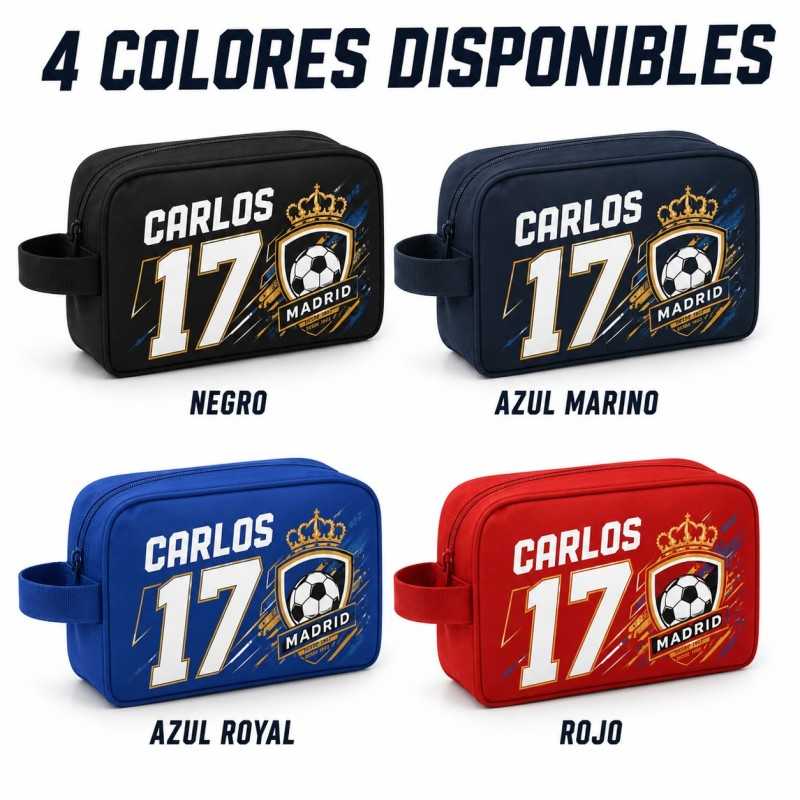 Estores Iroa Neceser Fútbol Legend 26 Personalizado con Nombre y Número