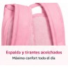Pack Mochila Infantil Personalizada + 50 Etiquetas Escolares con Nombre – Unicornio Rosa