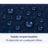 Pack Mochila Infantil Personalizada + 50 Etiquetas Escolares con Nombre – Astronauta Azul