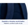 Pack Mochila Infantil Personalizada + 50 Etiquetas Escolares con Nombre – Astronauta Azul