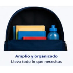 Pack Mochila Infantil Personalizada + 50 Etiquetas Escolares con Nombre – Astronauta Azul