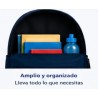 Pack Mochila Infantil Personalizada + 50 Etiquetas Escolares con Nombre – Astronauta Azul