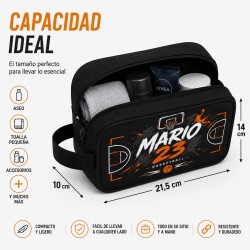 Neceser Baloncesto Personalizado con Nombre y Dorsal - Varios Colores | Estores Iroa