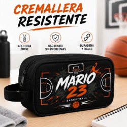 Neceser Baloncesto Personalizado con Nombre y Dorsal - Varios Colores | Estores Iroa