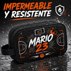 Neceser Baloncesto Personalizado con Nombre y Dorsal - Varios Colores | Estores Iroa