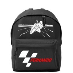 Mochila escolar personalizada Motos