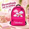 Mochila Escolar Personalizada Arcoíris con Nombre | Mochila Infantil Niña | Estores Iroa
