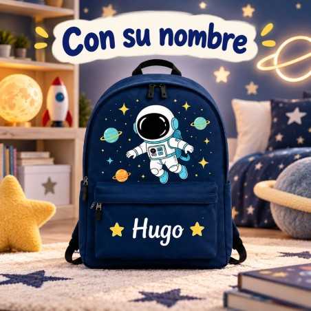 Mochila Escolar Personalizada Astronauta con Nombre | Espacio | Estores Iroa